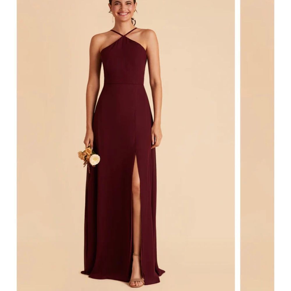 BIRDIE GREY JULIET DRESS CHIFFON CABERNET XXL NWT IN PACKAGING